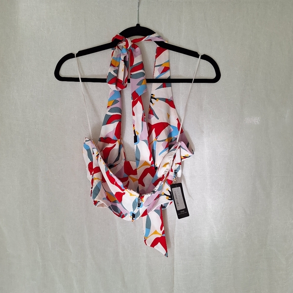 Etiquette Multicolor Halter Top Bralet - Picture 6 of 7